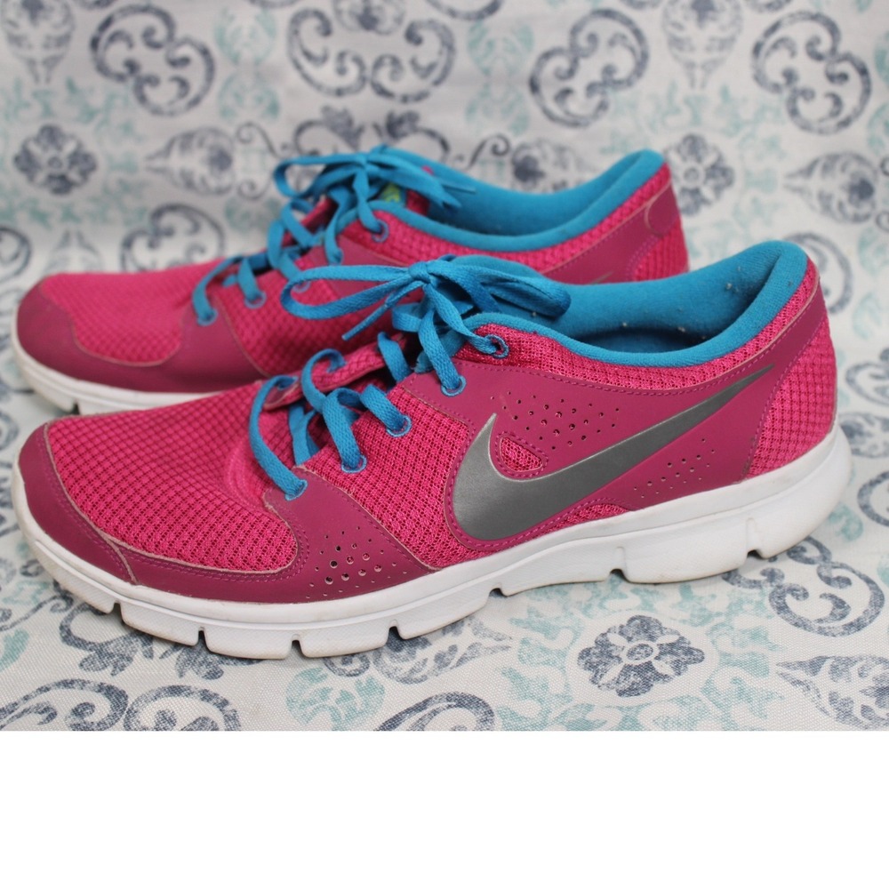 Nike Flex Experience RN‎ Pink Teal Athletic Running Shoes Women's Size 11